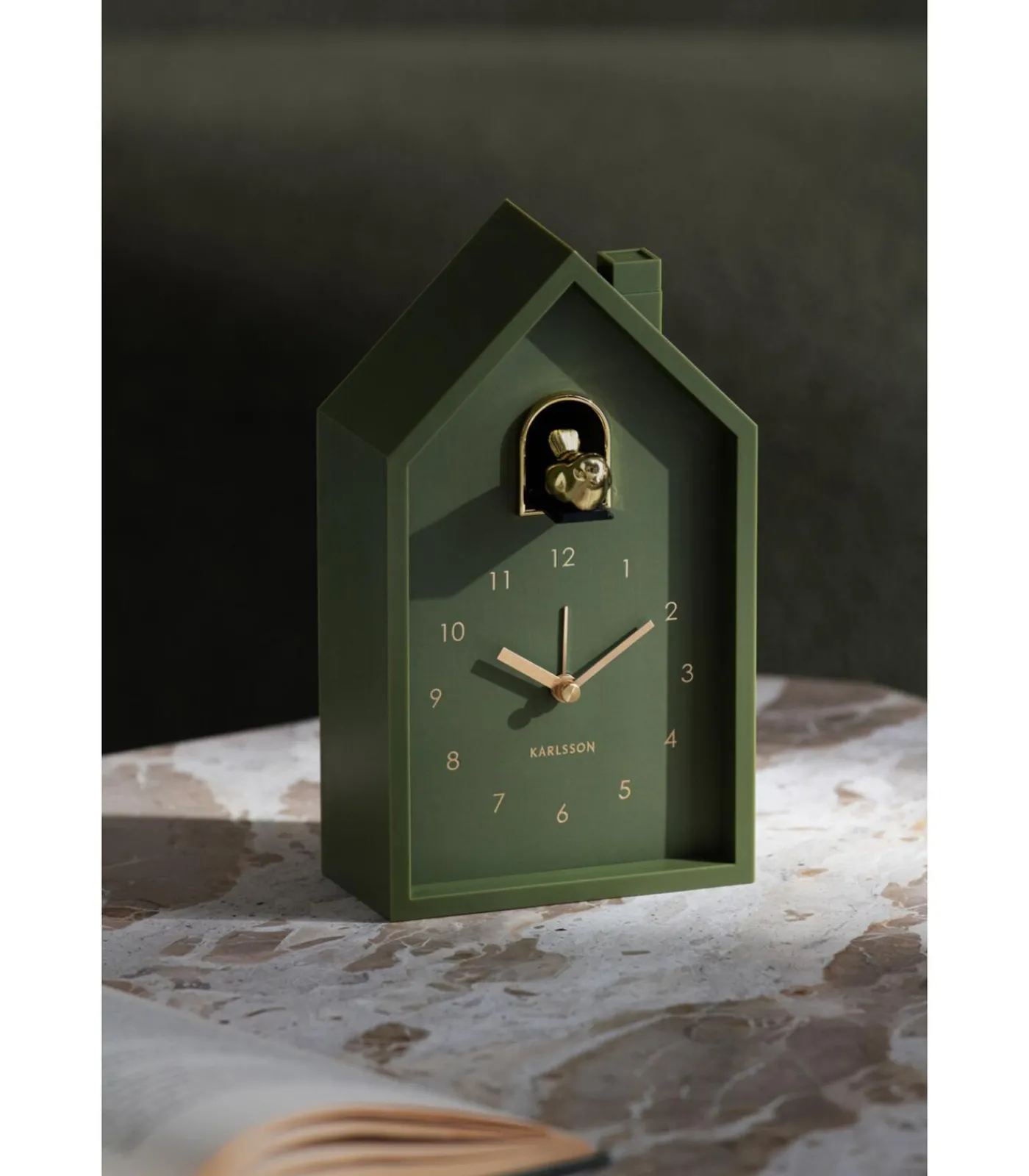 Discount Wekker Modern Cuckoo Oro - Groen - 15x11.5x20cm Klokken