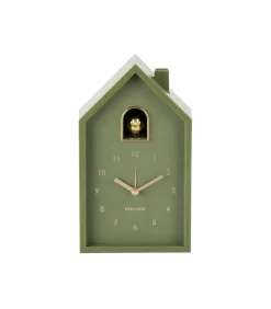 Discount Wekker Modern Cuckoo Oro - Groen - 15x11.5x20cm Klokken
