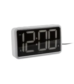 Wekker New Retro - Wit - 16.5x4.5x9cm Klokken