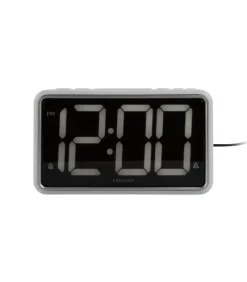 Wekker New Retro - Wit - 16.5x4.5x9cm Klokken