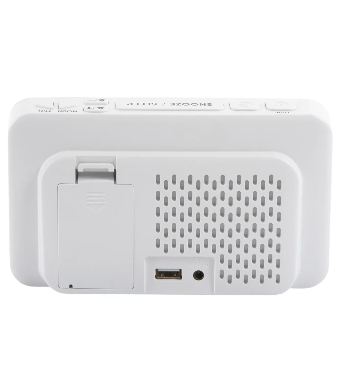 Wekker New Retro - Wit - 16.5x4.5x9cm Klokken