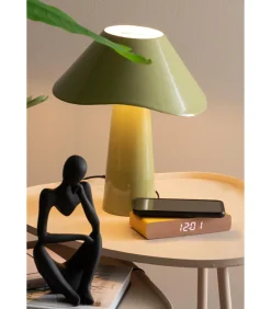 Online Wekker Retro Flat Led - Heldergeel - 16.1x7.6x3cm Klokken