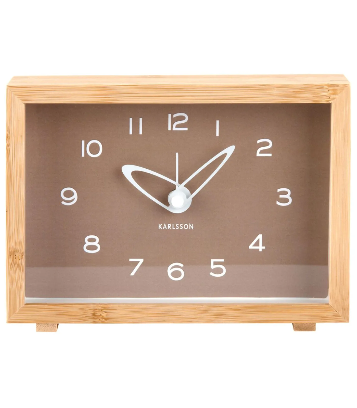 Clearance Wekker Tipico - Bruin - 19x19x13.8cm Klokken