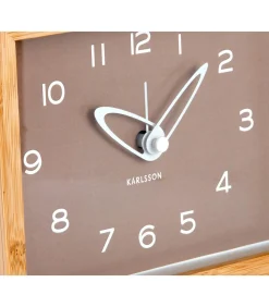 Clearance Wekker Tipico - Bruin - 19x19x13.8cm Klokken