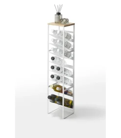Wijnrek / Flessenrek - 16 flessen - Tower - Wit Keukenaccessoires
