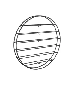 Best Wijnrek Redondo - Zwart - 80x9x80cm Keukenaccessoires