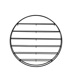 Best Wijnrek Redondo - Zwart - 80x9x80cm Keukenaccessoires