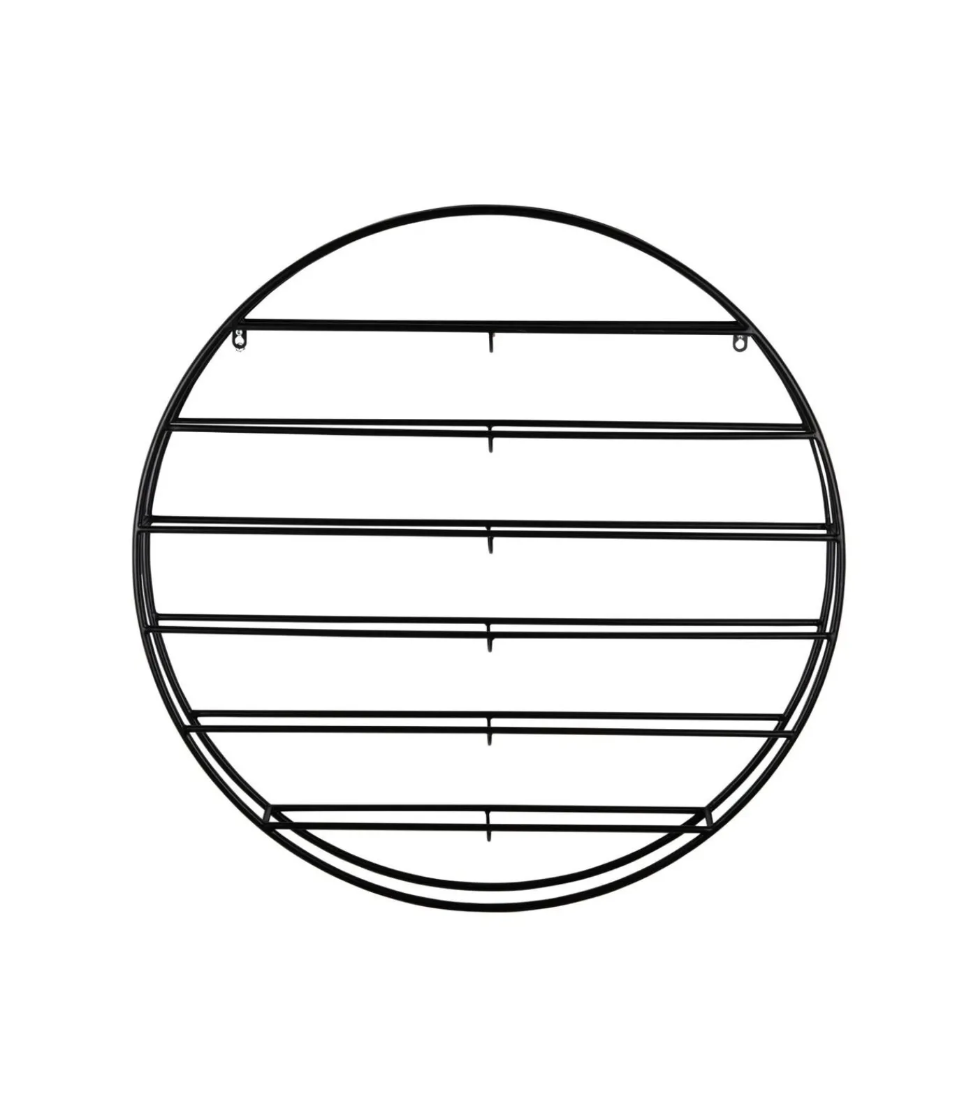 Best Wijnrek Redondo - Zwart - 80x9x80cm Keukenaccessoires