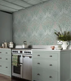 New Vliesbehang - Garden Cottage Blues - 1000x52 Wanddecoratie