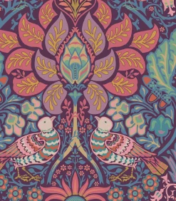 Outlet Vliesbehang - Dove & Rose Carnival - 1000x52 Wanddecoratie