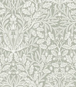 Clearance Vliesbehang - Acorn Sage - 1000x52 Wanddecoratie