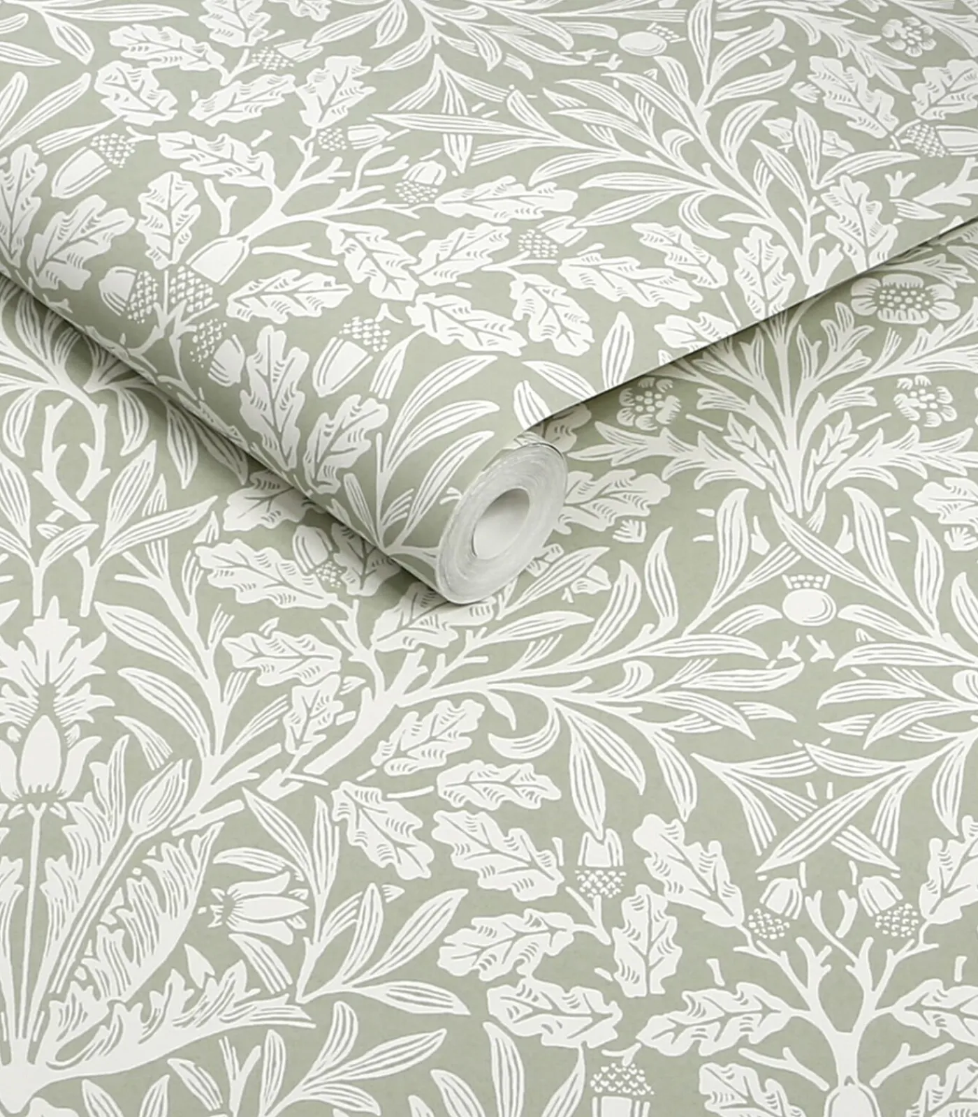 Clearance Vliesbehang - Acorn Sage - 1000x52 Wanddecoratie