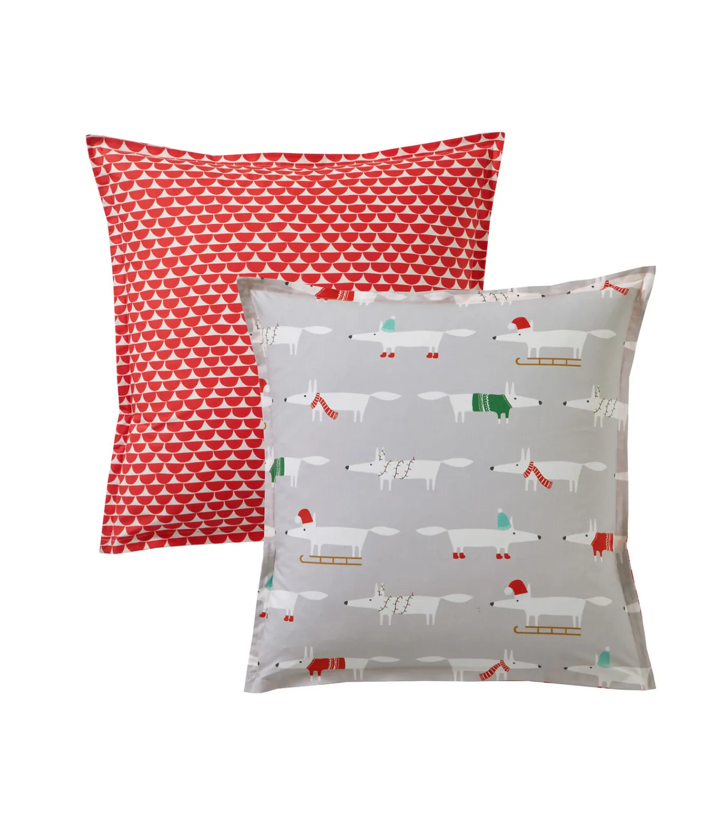 Sale WINTER FOX Neige - Kussensloop Perkaal Katoen Kussenslopen