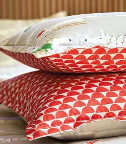 Sale WINTER FOX Neige - Kussensloop Perkaal Katoen Kussenslopen