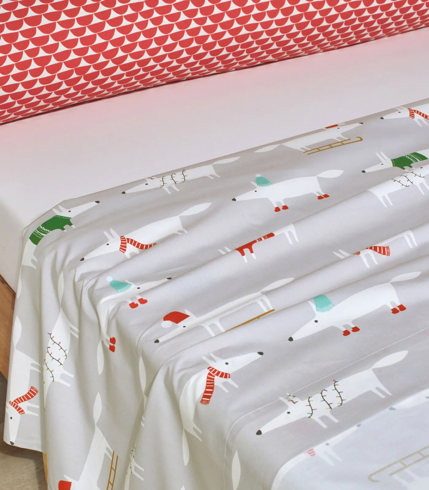 Discount WINTER FOX Neige - Laken Perkaal Katoen Lakens