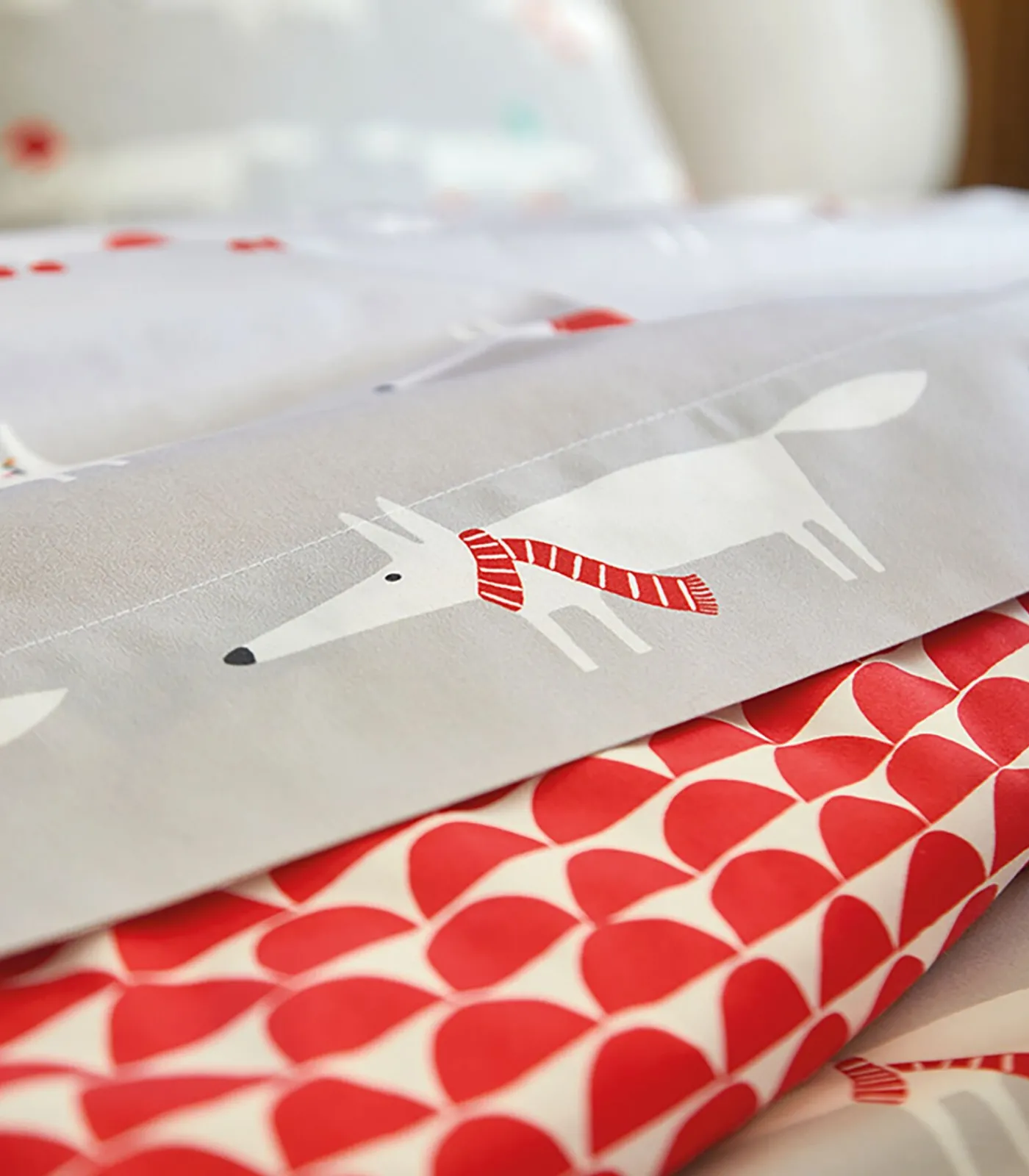 Discount WINTER FOX Neige - Laken Perkaal Katoen Lakens