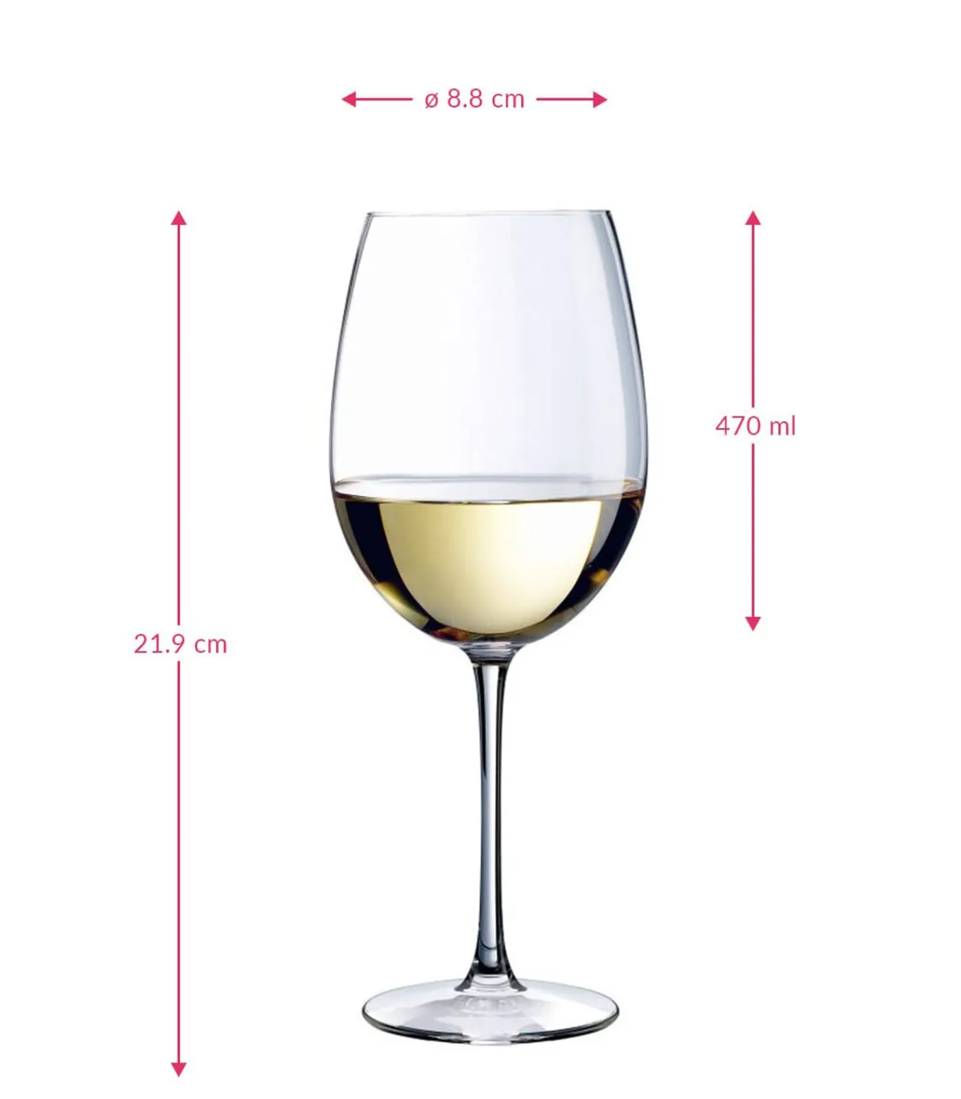 Outlet Witte Wijnglazen Cabernet Tulip - 470 ml - 6 stuks Glazen & Karaffen