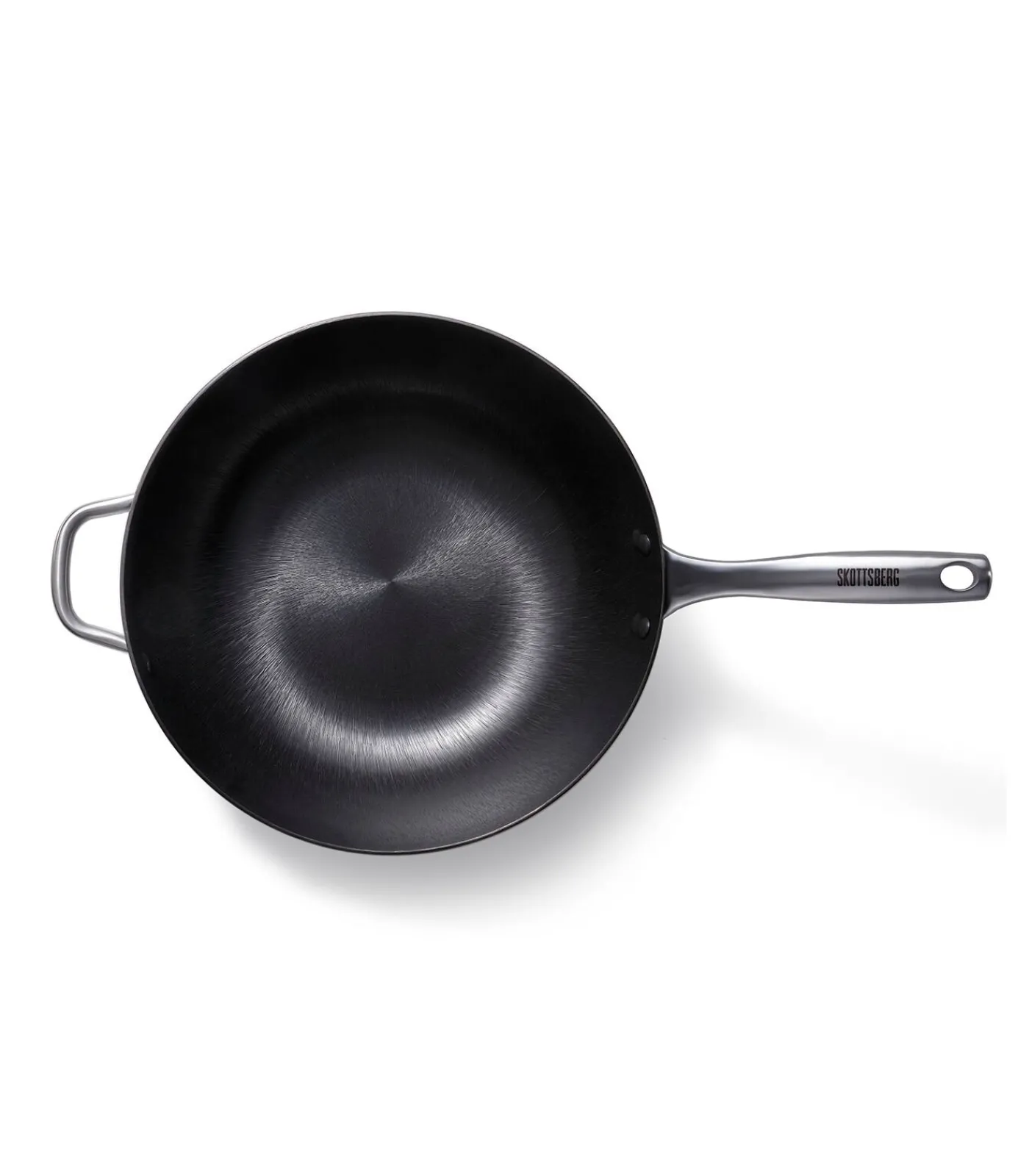 Wokpan Gietijzer 34 cm Cast Iron - alle warmtebronnen - Inductie Potten & Pannen