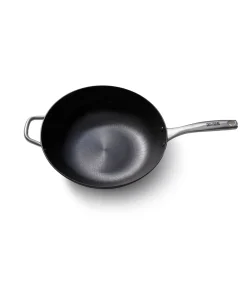 Wokpan Gietijzer 34 cm Cast Iron - alle warmtebronnen - Inductie Potten & Pannen