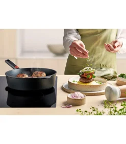 Hot EcoLogic QXR Hapjespan inductie met afneembare greep - Ø280mm - H 70mm - Zwart Potten & Pannen