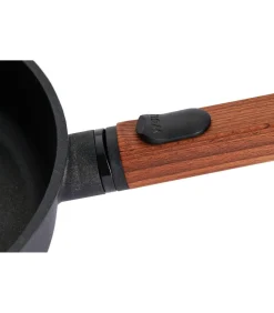 Clearance EcoLogic QXR Koekenpan inductie met houten afneembare greep - Ø280mm - Zwart Potten & Pannen