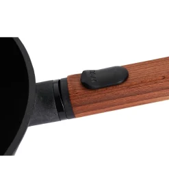 Online EcoLogic QXR Wok inductie met houten afneembare greep - Ø300mm - H 100mm - Zwart Potten & Pannen