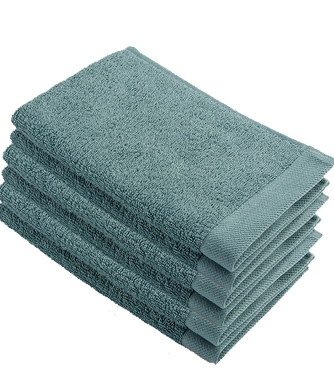 New 6x Remade Cotton Gastendoekjes Jade Handdoeken