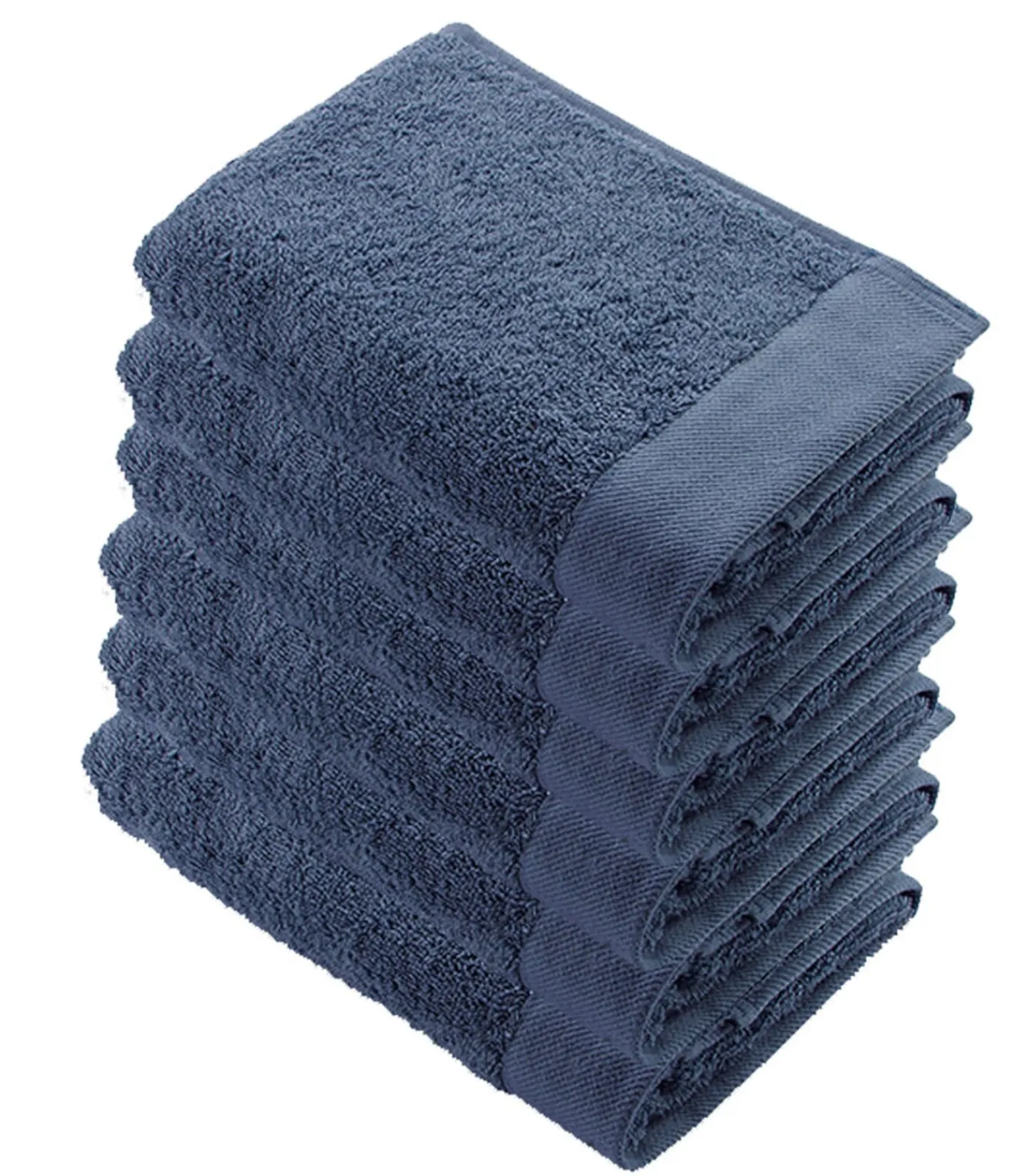 Online 6x Remade Cotton Handdoeken 60x110 cm Blauw Handdoeken