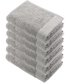 Discount 6x Remade Cotton Handdoeken 50x100 cm Zand Handdoeken