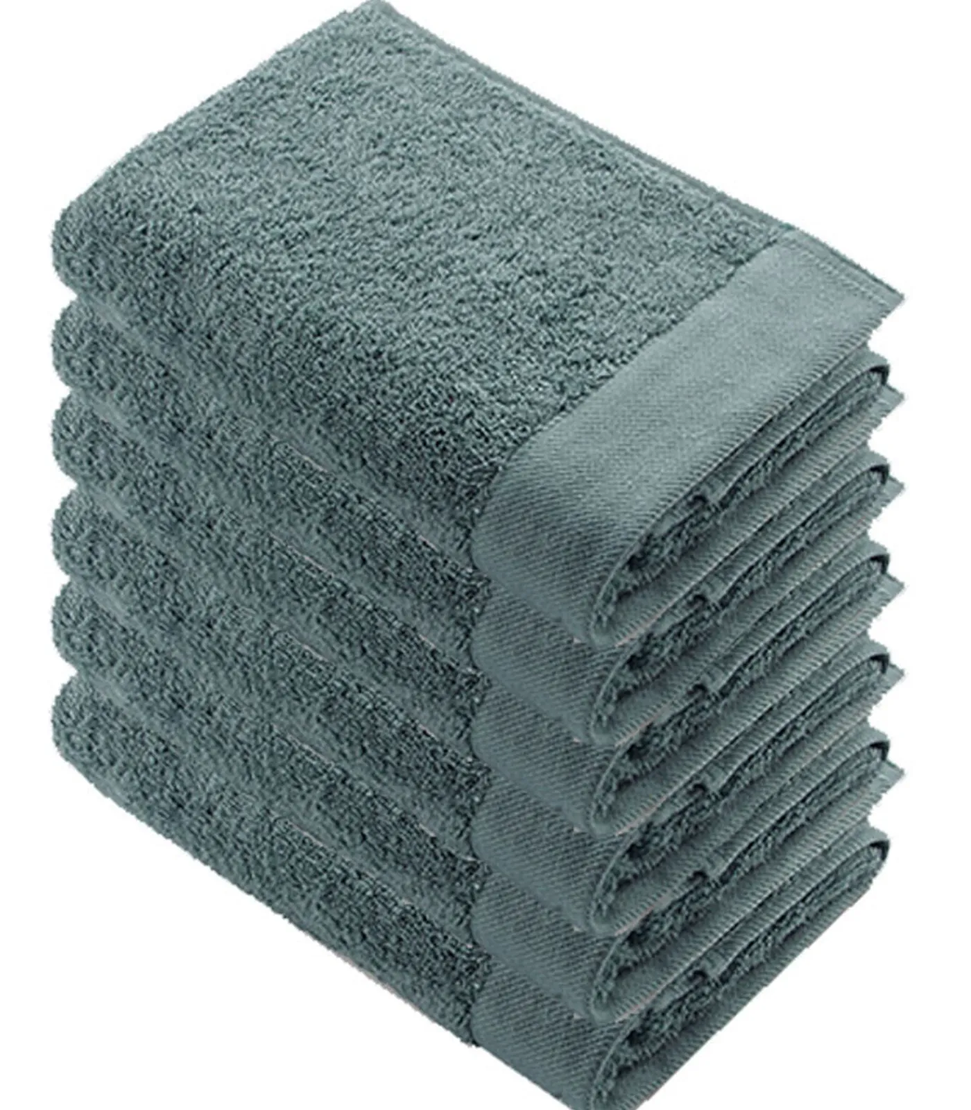 Sale 6x Remade Cotton Handdoeken 60x110 cm Jade Handdoeken
