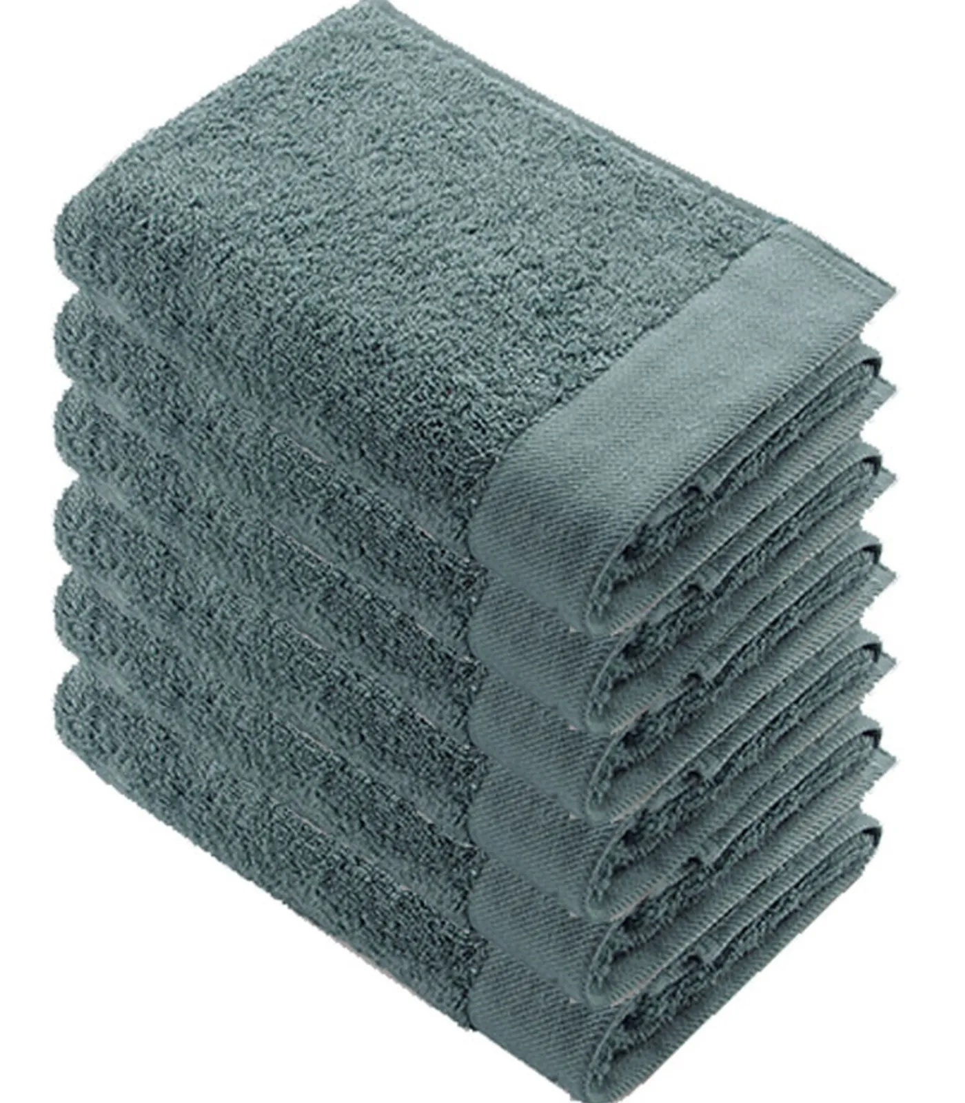 Outlet 6x Remade Cotton Handdoeken 70x140 cm Jade Handdoeken