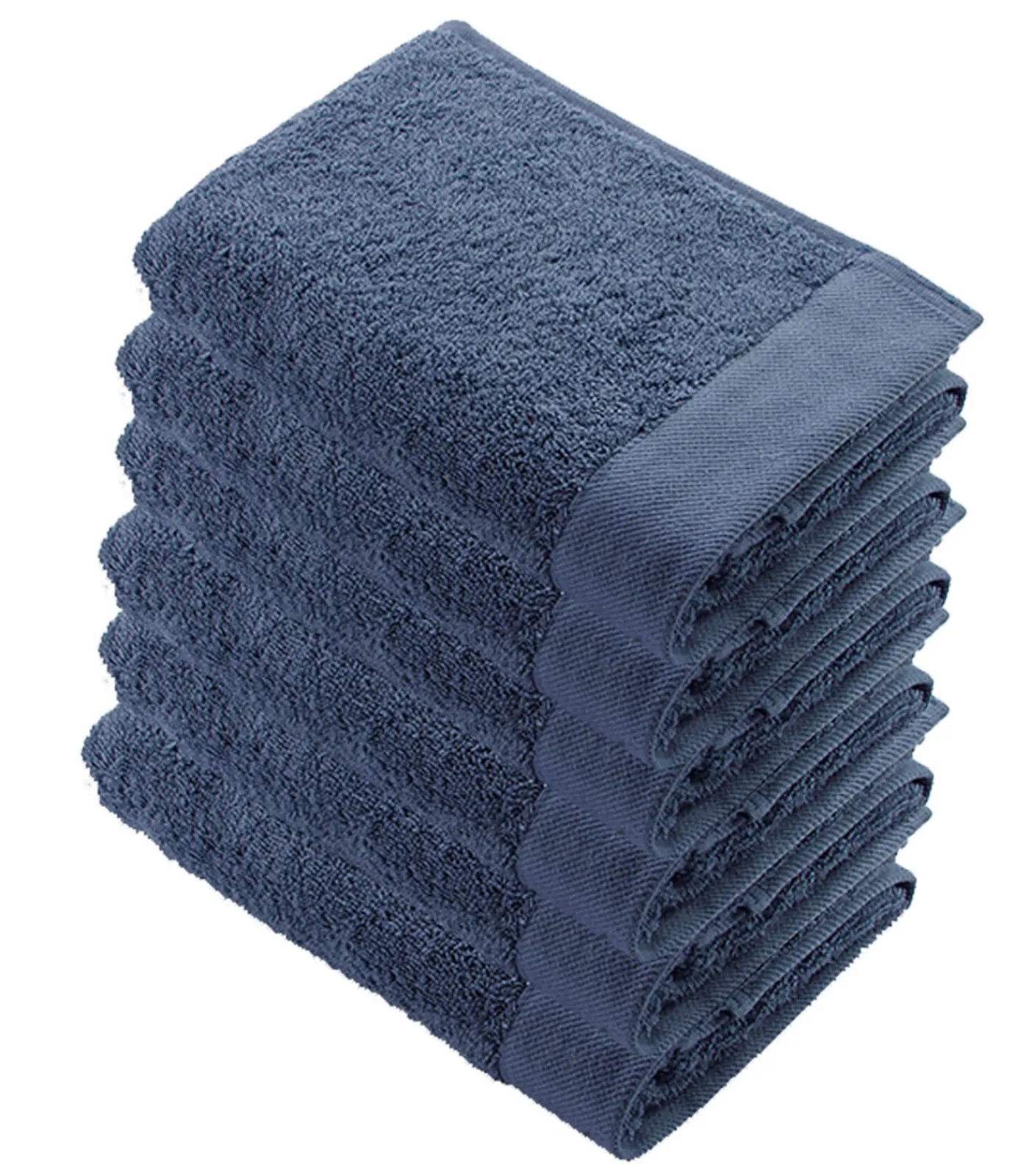 Clearance 6x Remade Cotton Handdoeken 70x140 cm Blauw Handdoeken