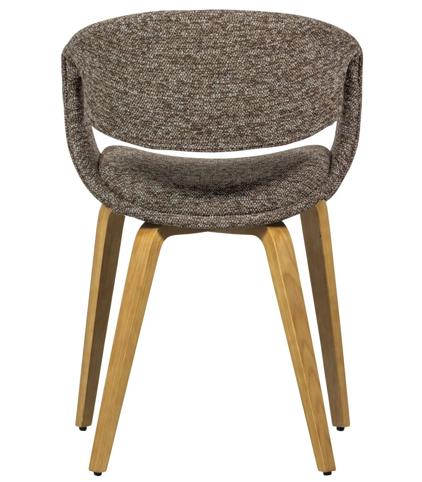 Clearance Yossi Eetkamerstoelen Houten Naturel Poot - Bruin - Set van 6 Stoelen