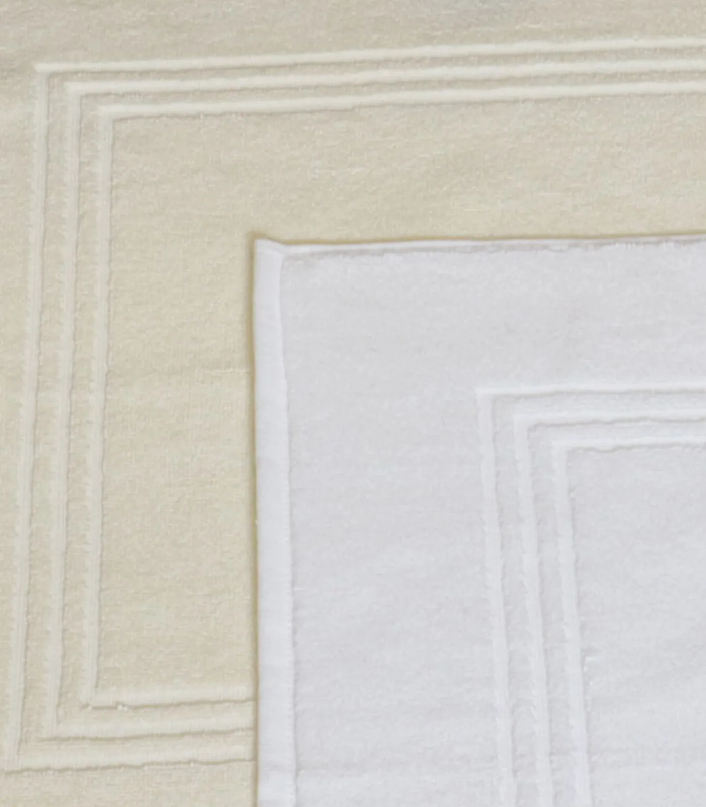 ZACHT vloerkleed van ecru katoen Bad-& Douchematten