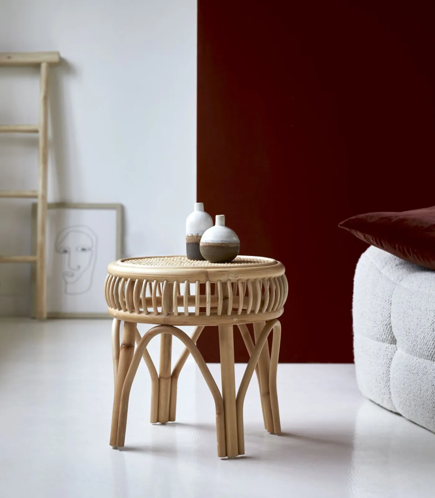 New Zita - Nachtkastje van rotan Bedden