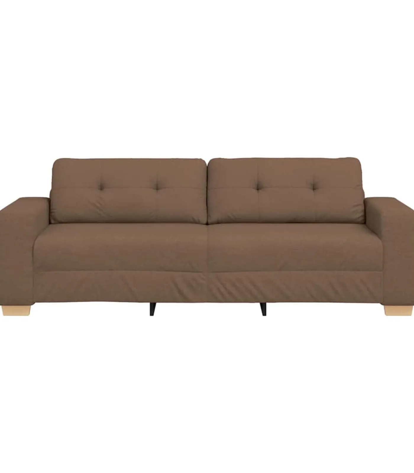Online 3-Zits Sofa met kussen Bruin Stof Zetels