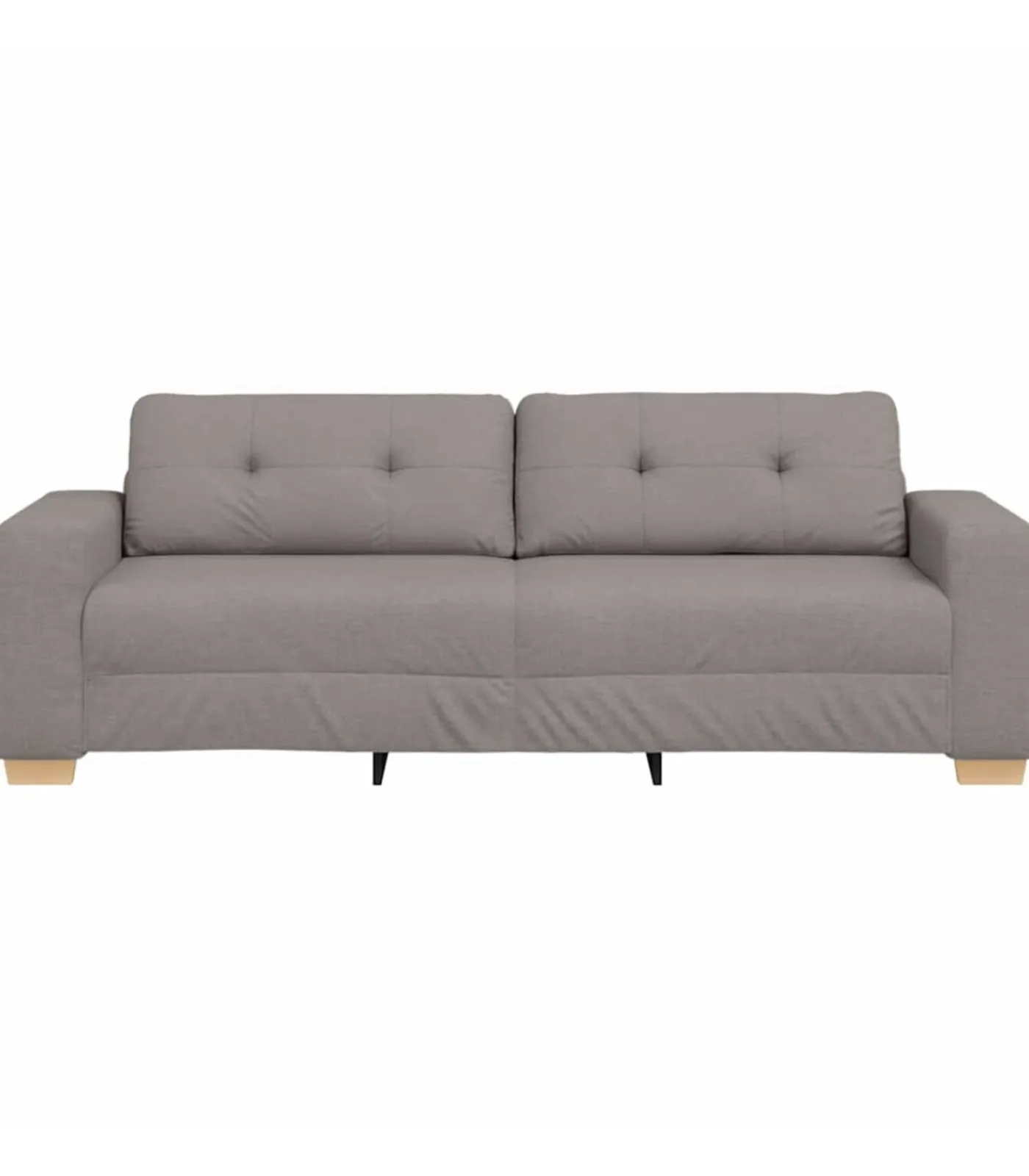 Hot 3-Zits Sofa met kussen Taupe Stof Zetels
