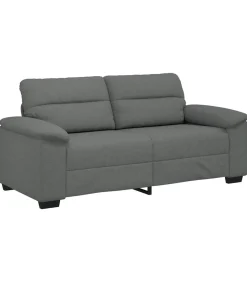 New 2-zitsbank 140 cm stof donkergrijs Zetels