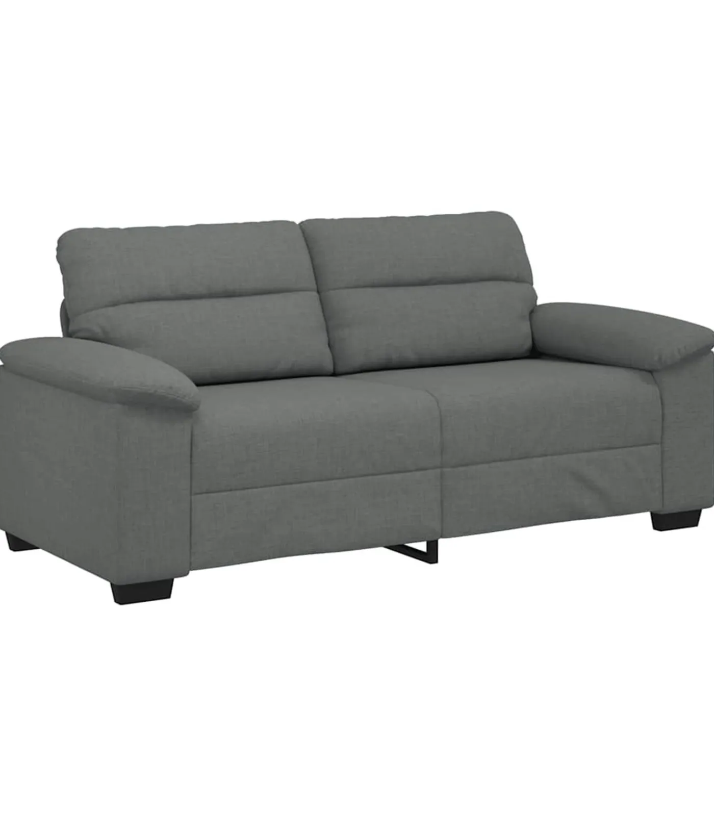 New 2-zitsbank 140 cm stof donkergrijs Zetels