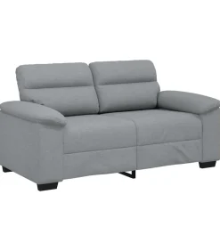 Outlet 2-zitsbank 120 cm stof lichtgrijs Zetels