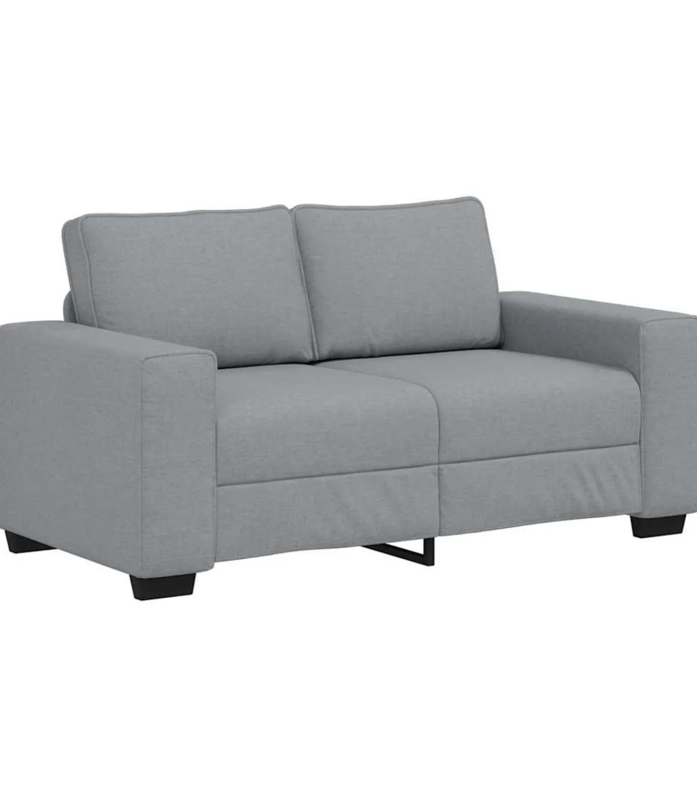 Discount 2-zitsbank 120 cm stof lichtgrijs Zetels