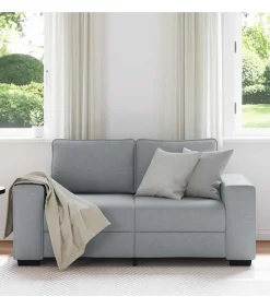 Discount 2-zitsbank 120 cm stof lichtgrijs Zetels