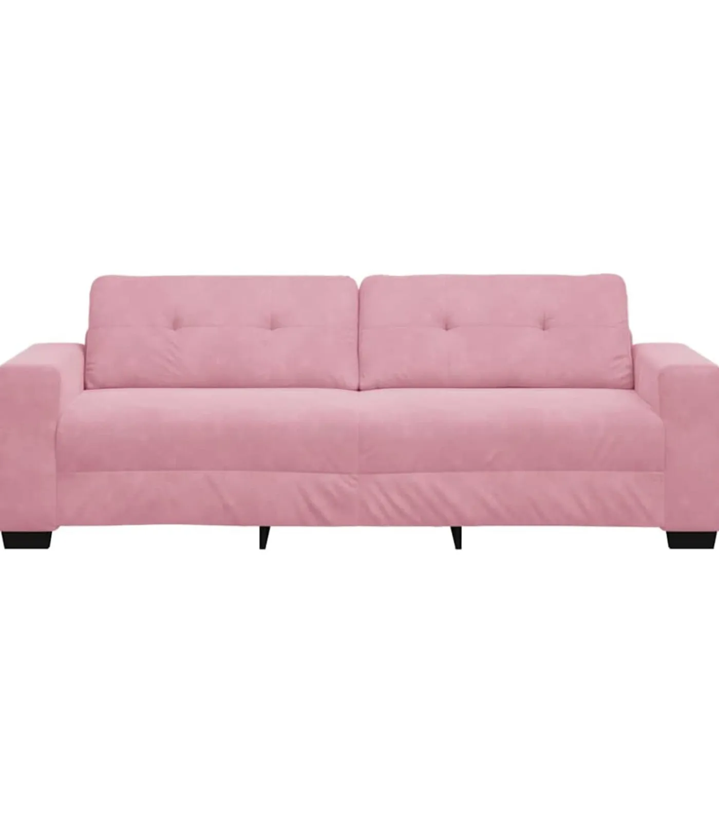 Sale 3-zitsbank roze 180 cm fluweel Zetels