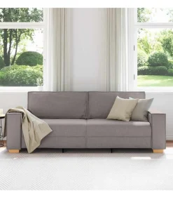Outlet 3-zitsbank Taupe 180 cm Stof Zetels