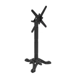 Online Zwart marmeren terrastafel en 2 zwarte stoelen set Tuinmeubelen